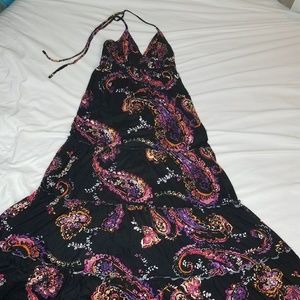Express Paisley Print Maxi Dress